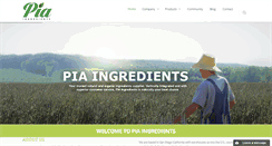 Desktop Screenshot of piaingredients.com