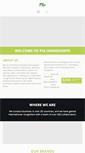 Mobile Screenshot of piaingredients.com